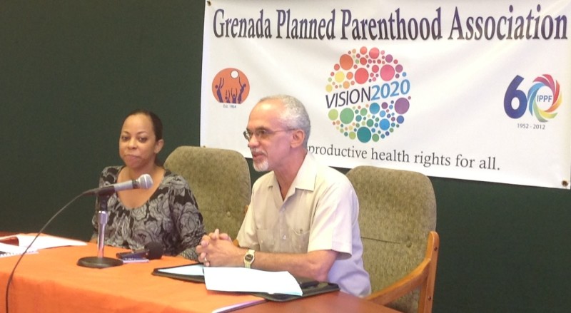 GPPA Executive Director Mrs. Jeannine Sylvester-Gill, and Caribbean Family Planning Affiliation President Mr. Alan Bierzynski