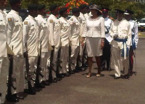 New GG inspecting the Guard of Honour for the first time