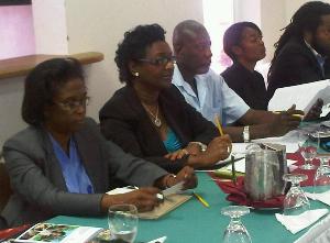 Grenada IP registrar Annette Henry and Head of Marketing at the Tourism Board Christine Noel among participants at the GI workshop
