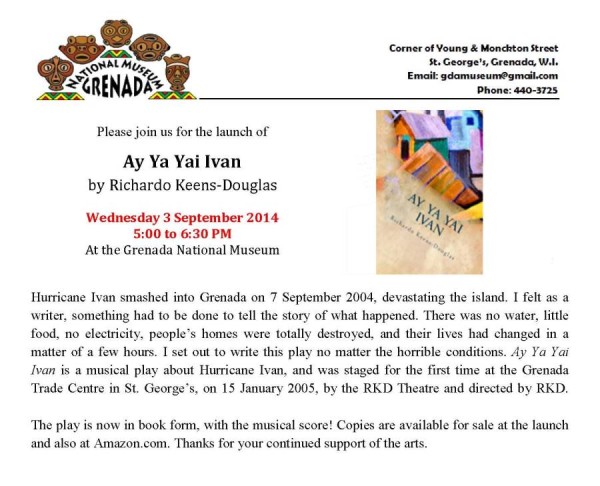Ay Ay Yai Ivan Book Launch at the Grenada National Museum