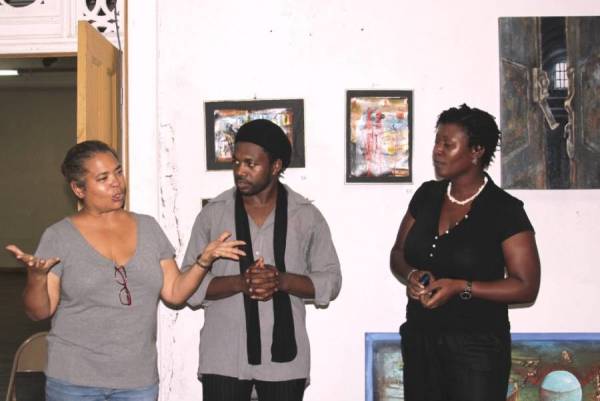 The artists - Suelin Low Chew Tung, Prensnelo and Andrea McLeod