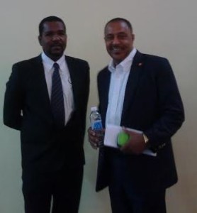 Min Dabreo and Chairman o CARCIP national steering Committee Steve George