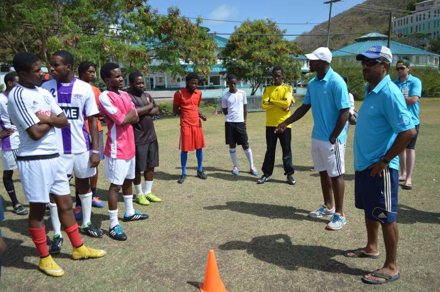 Jason Roberts and Andre Patterson Offer Coaching Advice to Trial Participants
