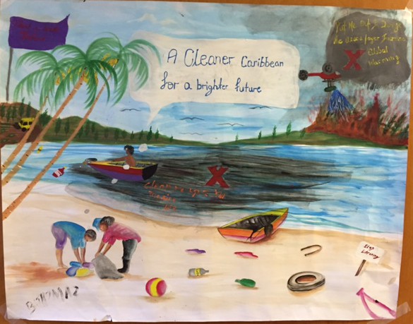 14Sep15 - Senior FCCA Poster Winner - Brandon Thomas, Grenada Christian Academy
