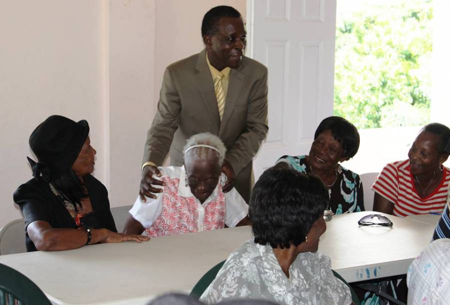 PM Greets oldest person at Golden Years Centre