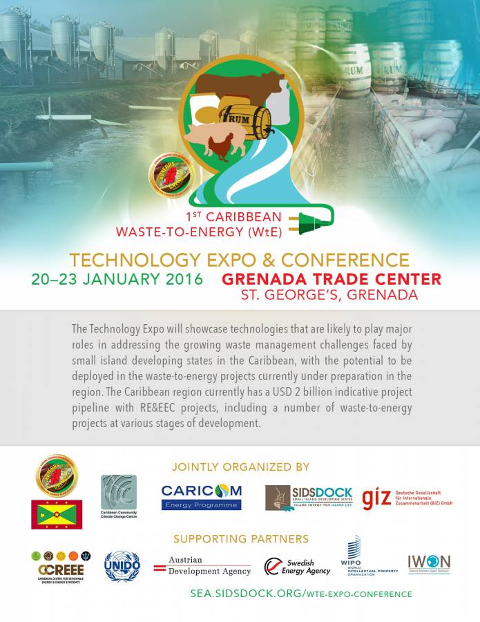 FLYER - 1st WtE Tech Expo & Conference, 20-23 Jan, Grenada