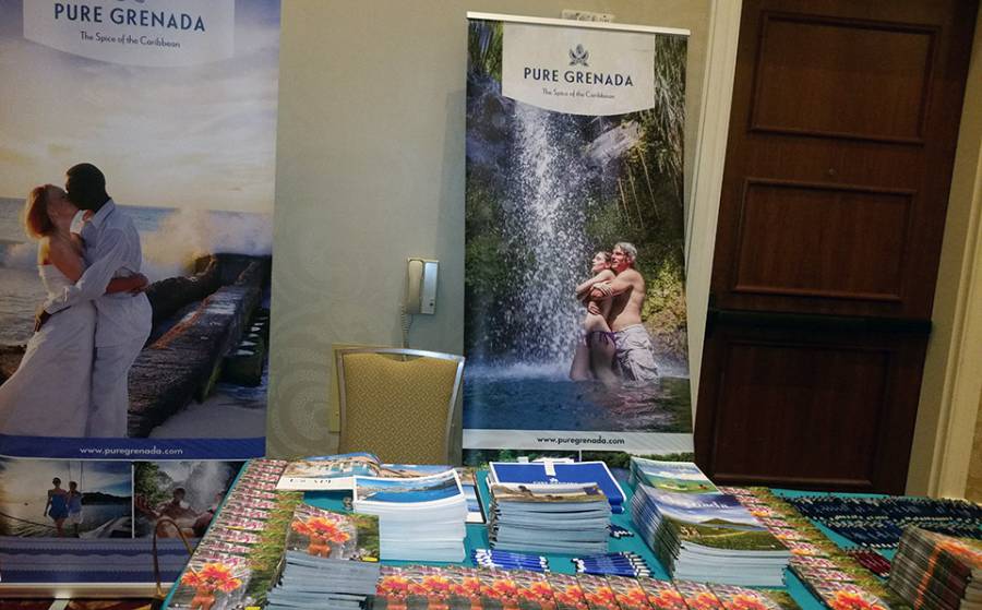 Grenada booth at Travel Impressions Product Launch Series