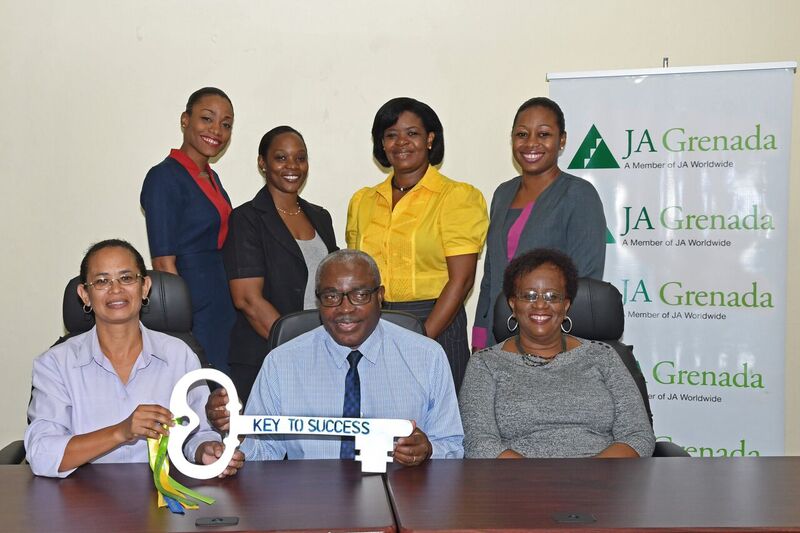 Members of the Grenlec Team with JA Board Members