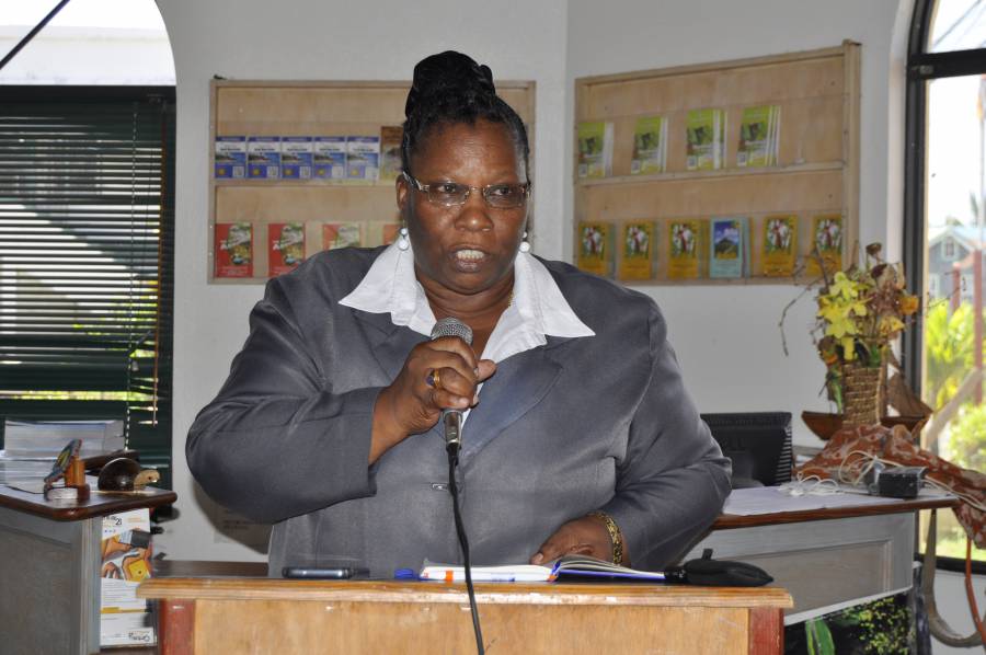 Permanent Secretary in the Ministry of Carriacou and Petite Martinique Affairs, Mrs Bernadette Lendore-Sylvester.