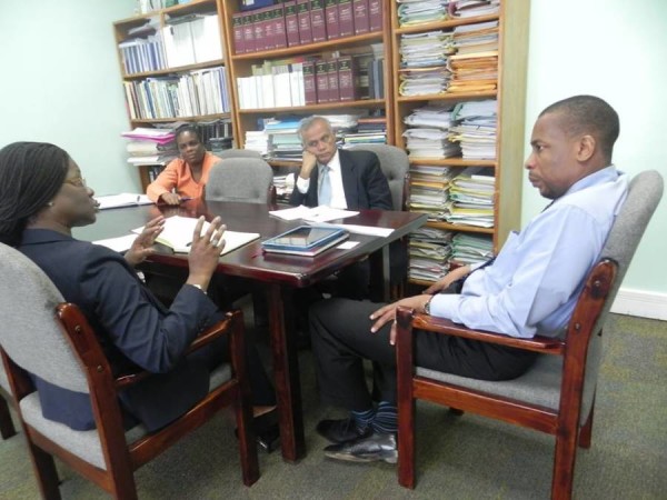 PS Antoine in the MOF talking with IMF officials