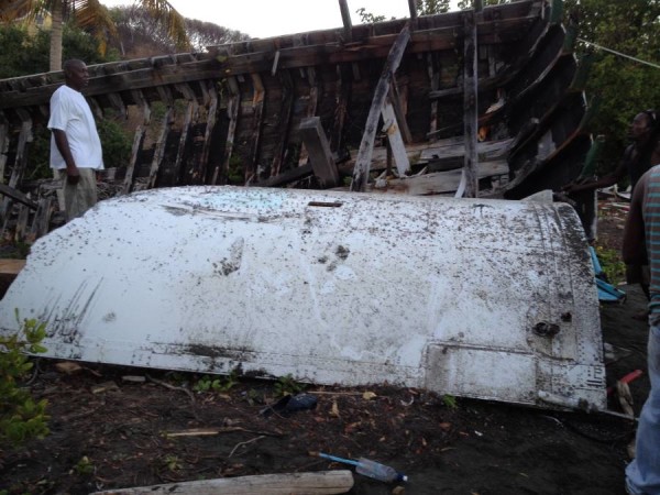 Debris retrieved off Windward. Photo: JNC Photographic