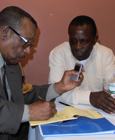 Barbados-born journalist Tony Best interviews PM Mitchell 