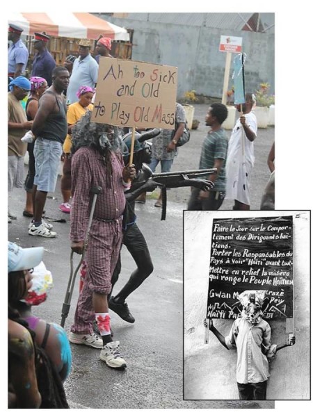 Haitian old mas is similar to old mas in Grenada. (Internet image/Prensnelo)