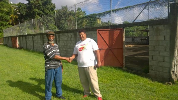 Marketing Manager Kirk Seetahal with Earnest Lett PRO Mon Jaloux Sports