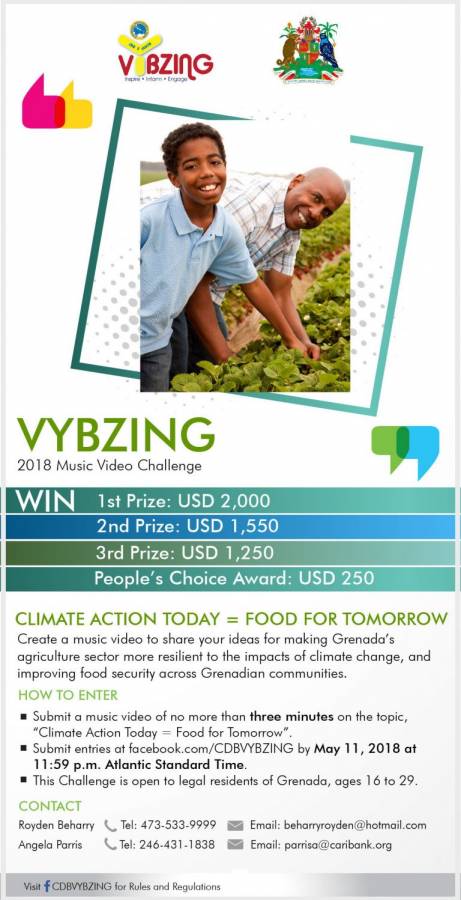 CDB announces 2018 Challenge for youth of Grenada