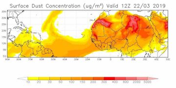 Saharan Air Layer: Weather Bulletin for the State of Grenada for Friday, 22 March
