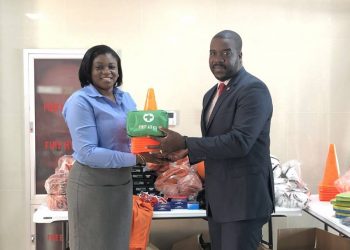 Dr Denis Antoine donates $40,000 worth of sporting equipment