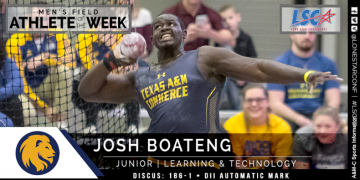 Grenada’s Josh Boateng named Co-Field Athlete of the Week