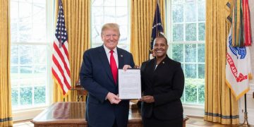 Grenada’s Ambassador to the United States presents credentials to President Trump