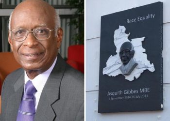 Grenadian Asquith Gibbes commemorative plaque at Lewisham Police Station