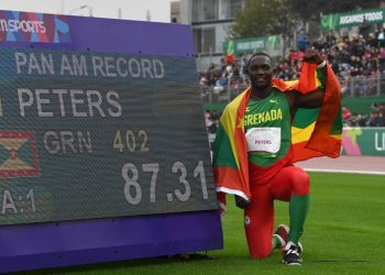 Sports minister congratulates Anderson Peters on Pan-Am Gold