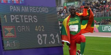 Sports minister congratulates Anderson Peters on Pan-Am Gold