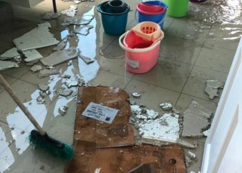 Water damage at Ministerial Complex