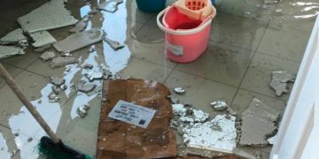 Water damage at Ministerial Complex