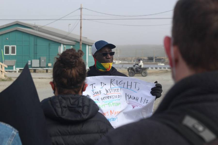 Grenadian marches in Kotzebue, Alaska