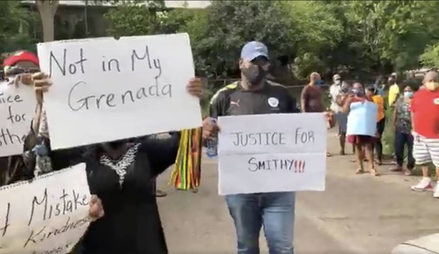 Peaceful protest for man beaten over accidental killing of dog