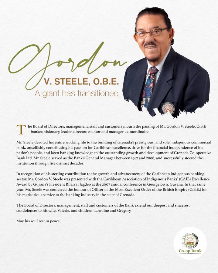 Gordon V Steele, OBE – a giant has transitioned
