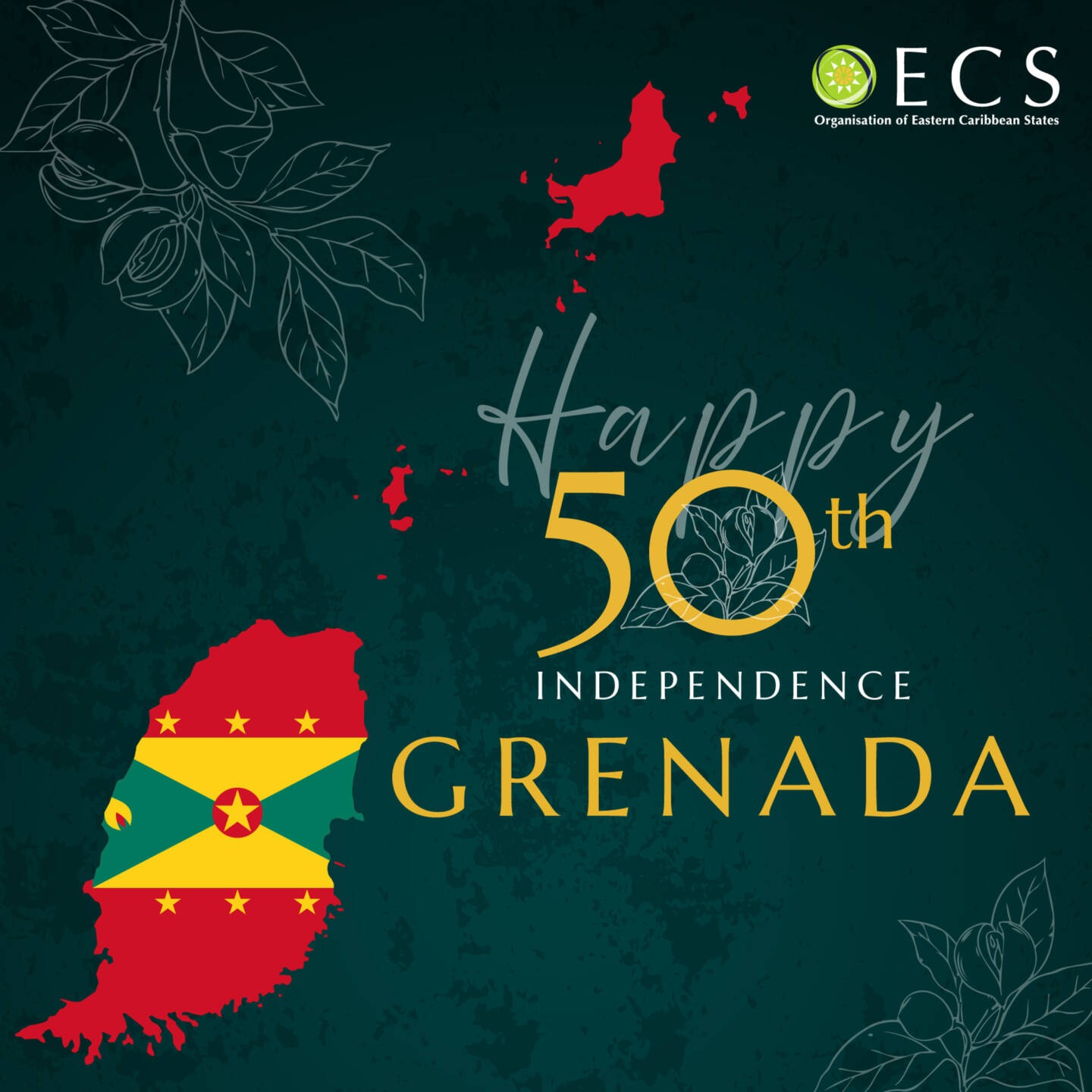 OECS congratulates Grenada on its 50th Anniversary