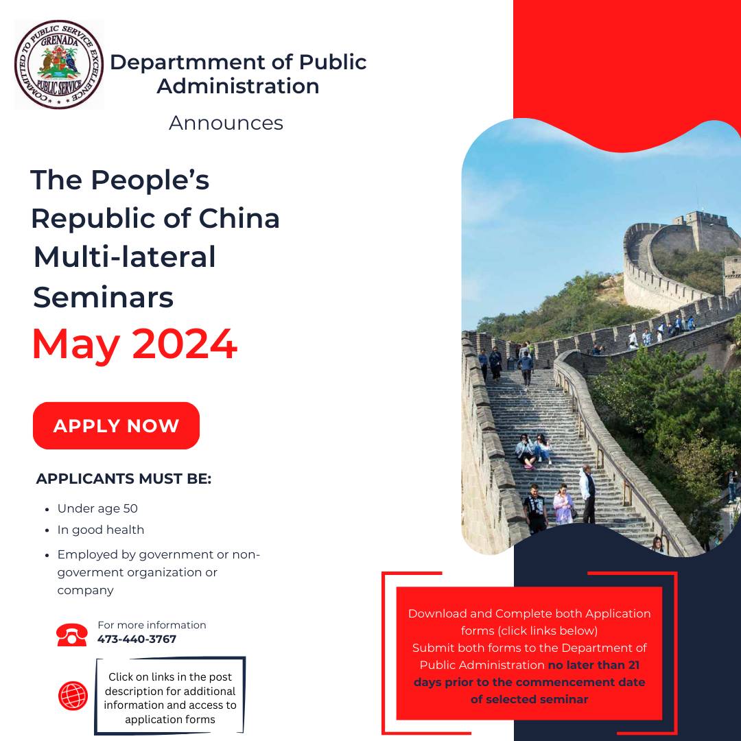 People’s Republic of China Multi-Lateral Seminars May 2024