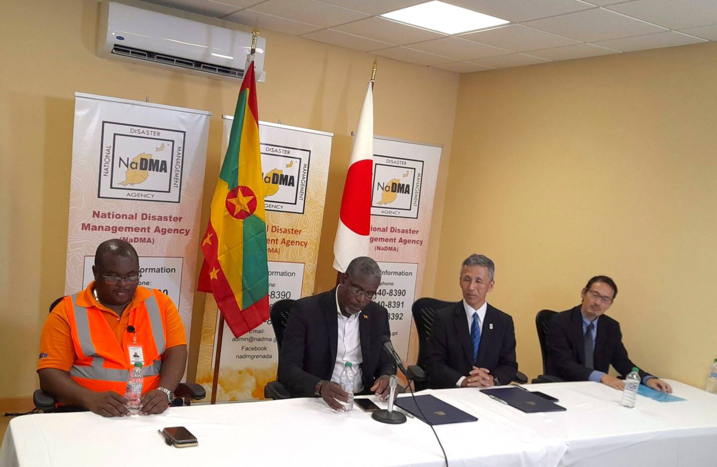 Japan hands over emergency relief supplies to Grenada