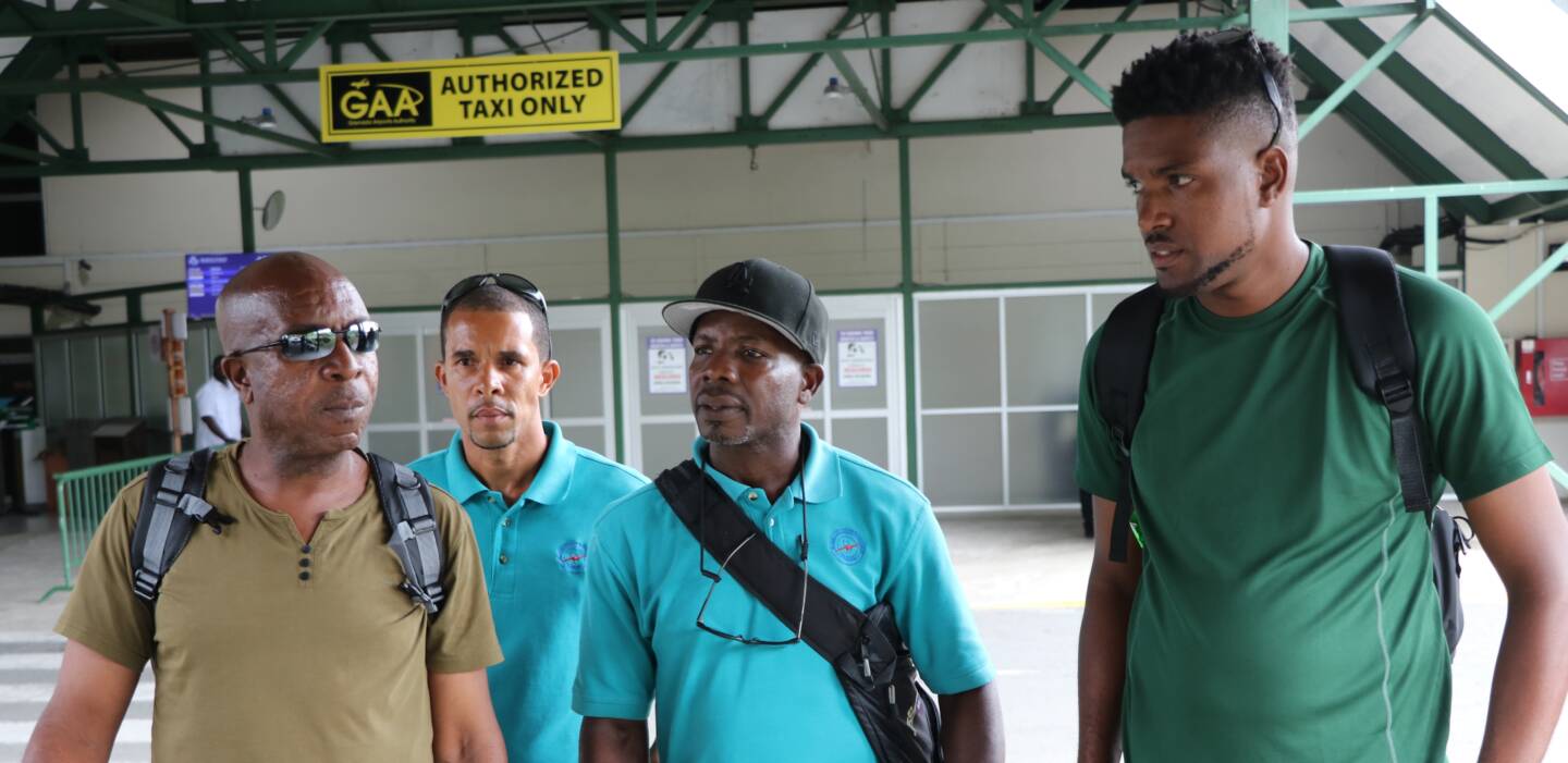 Electrical crews from Barbados and Dominica assisting Grenlec