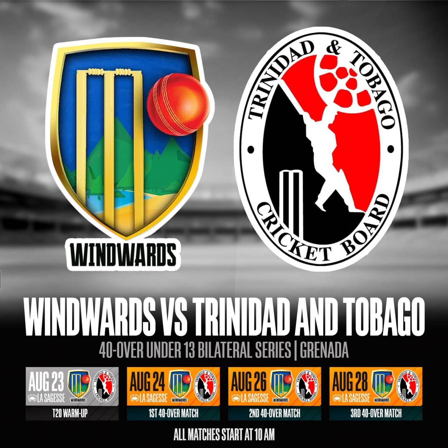 Windward Islands announce team for U13 Cricket Series in Grenada