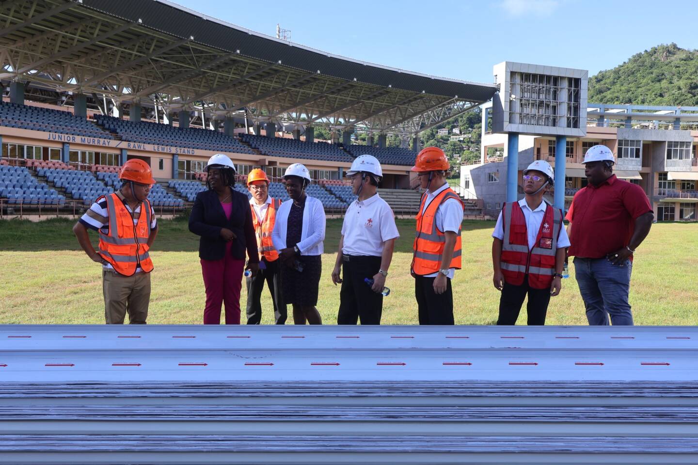 New Minister for Sports tours National Cricket Stadium renovation site