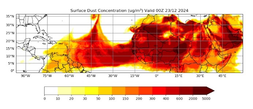 Saharan Dust Advisory