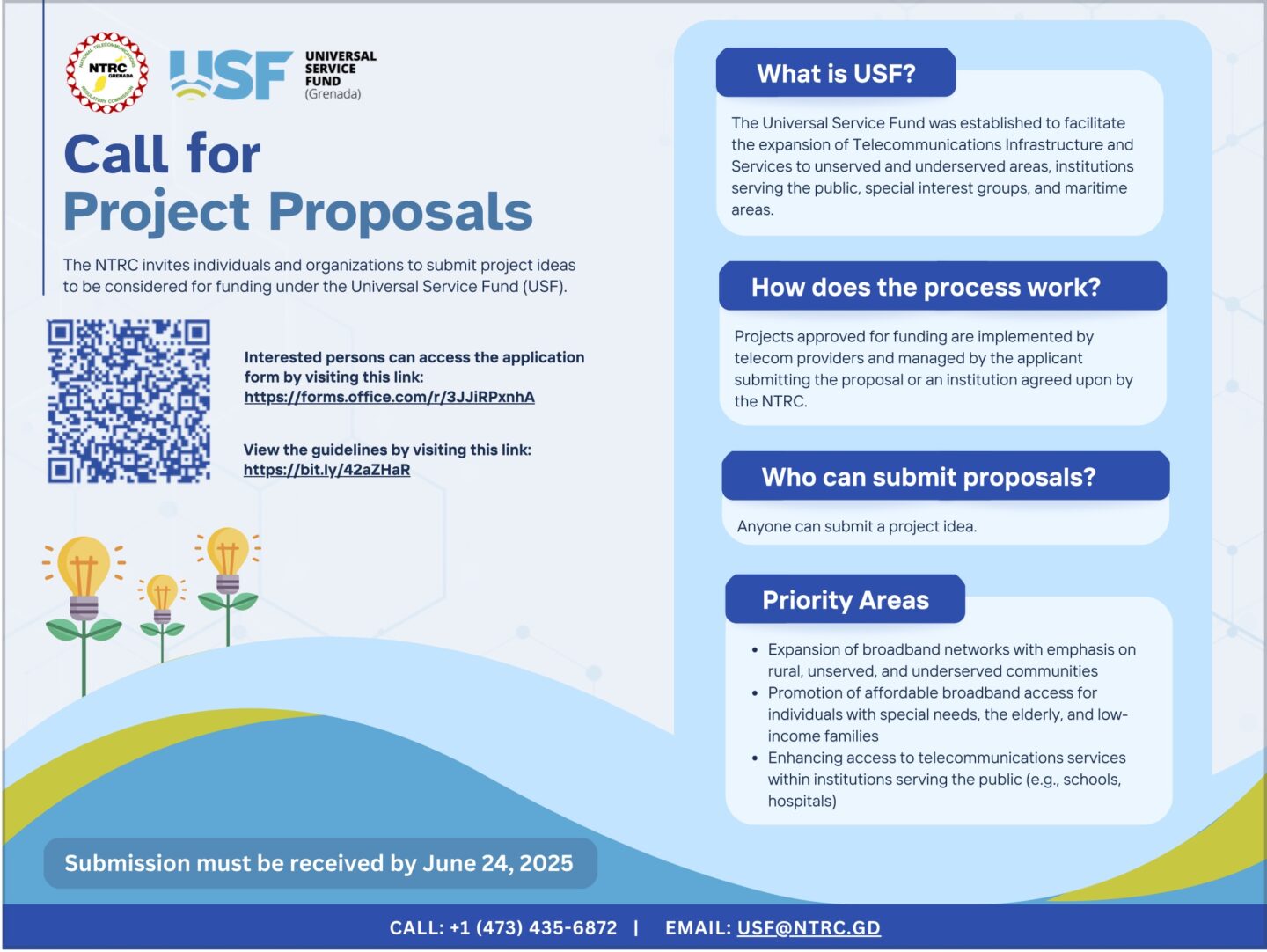 NTRC call for Universal Service Fund project proposals