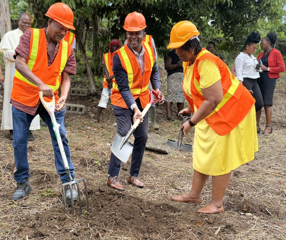 Sod turning ceremony for Sacred Heart Catholic Pre-School