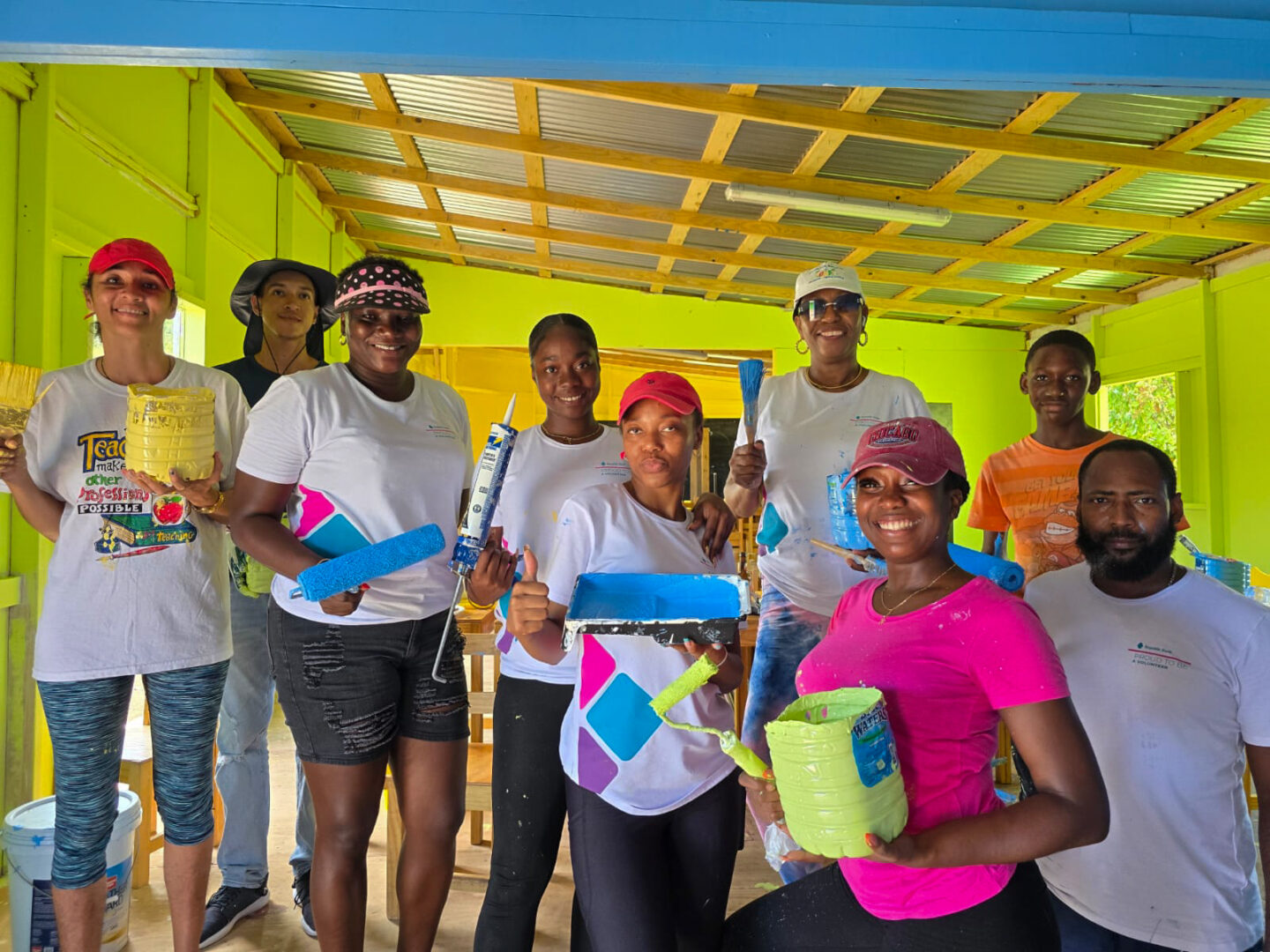 Republic Bank’s staff-led painting project at Dover Government School