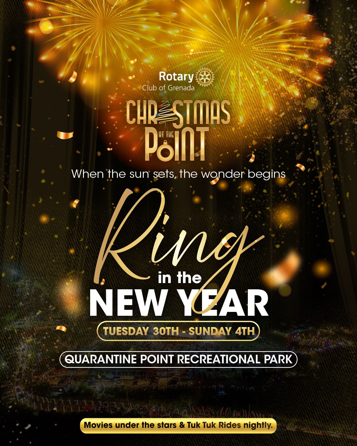 Ring in the new year at Christmas at the Point!