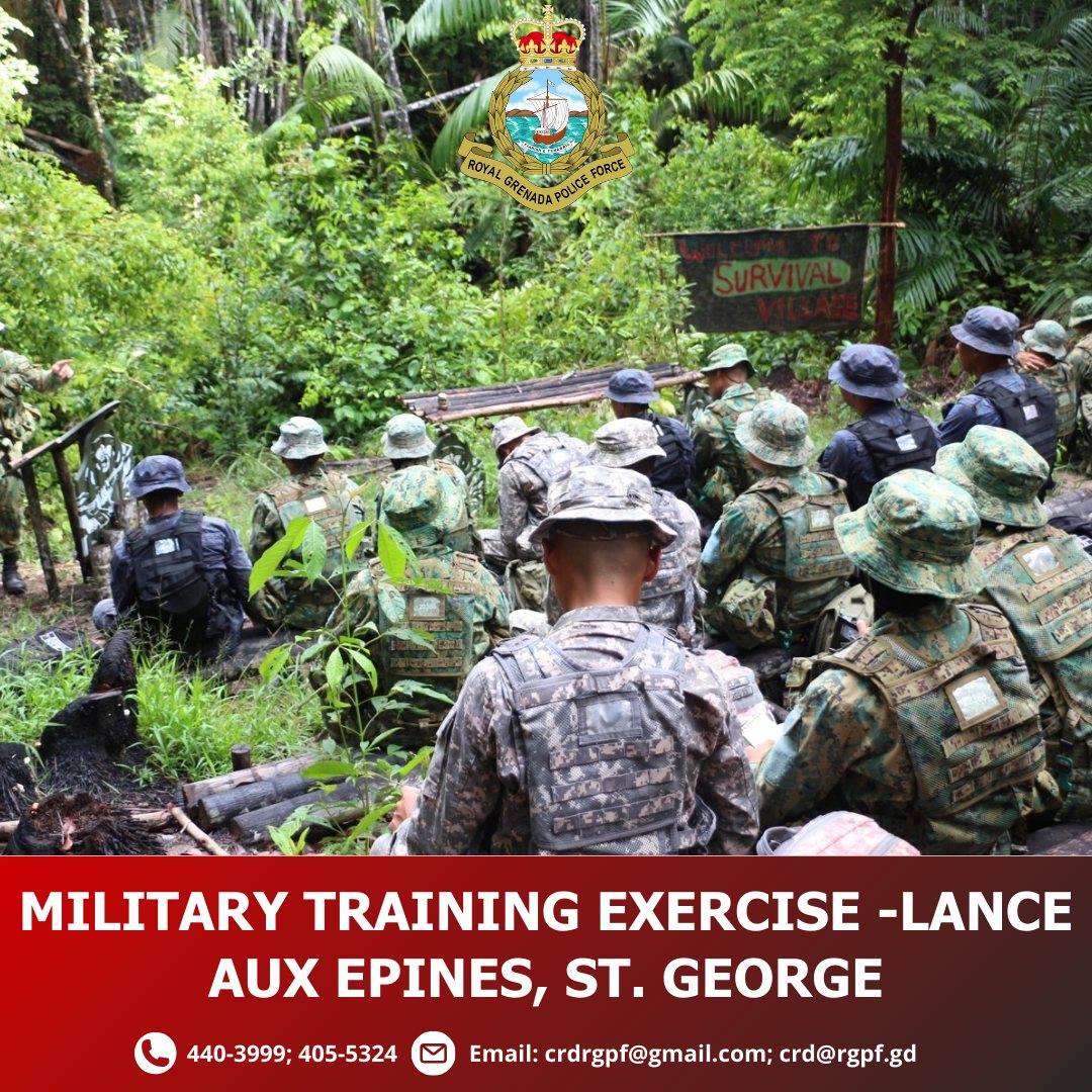 Military Training Exercise, Lance aux Epines, St George