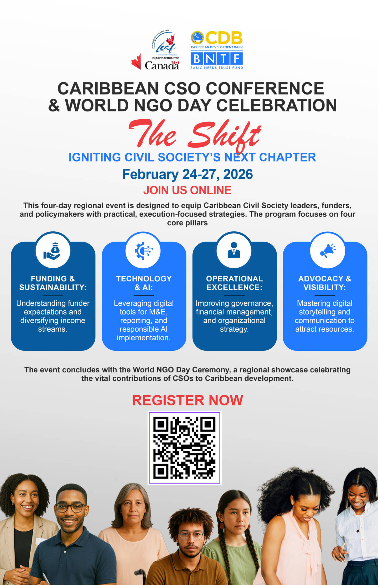 Join us online 24–27 Feb: Caribbean CSO Conference & World NGO Day Celebration
