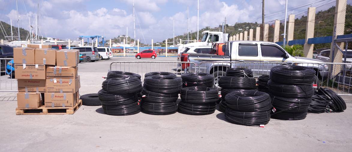Farmers in Carriacou & Petite Martinique receive irrigation equipment