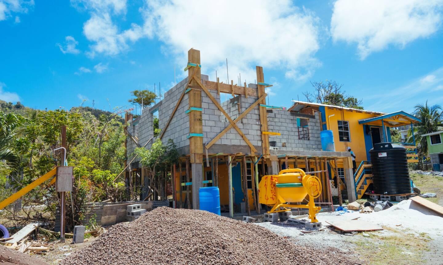 Housing reconstruction sweeps across Carriacou