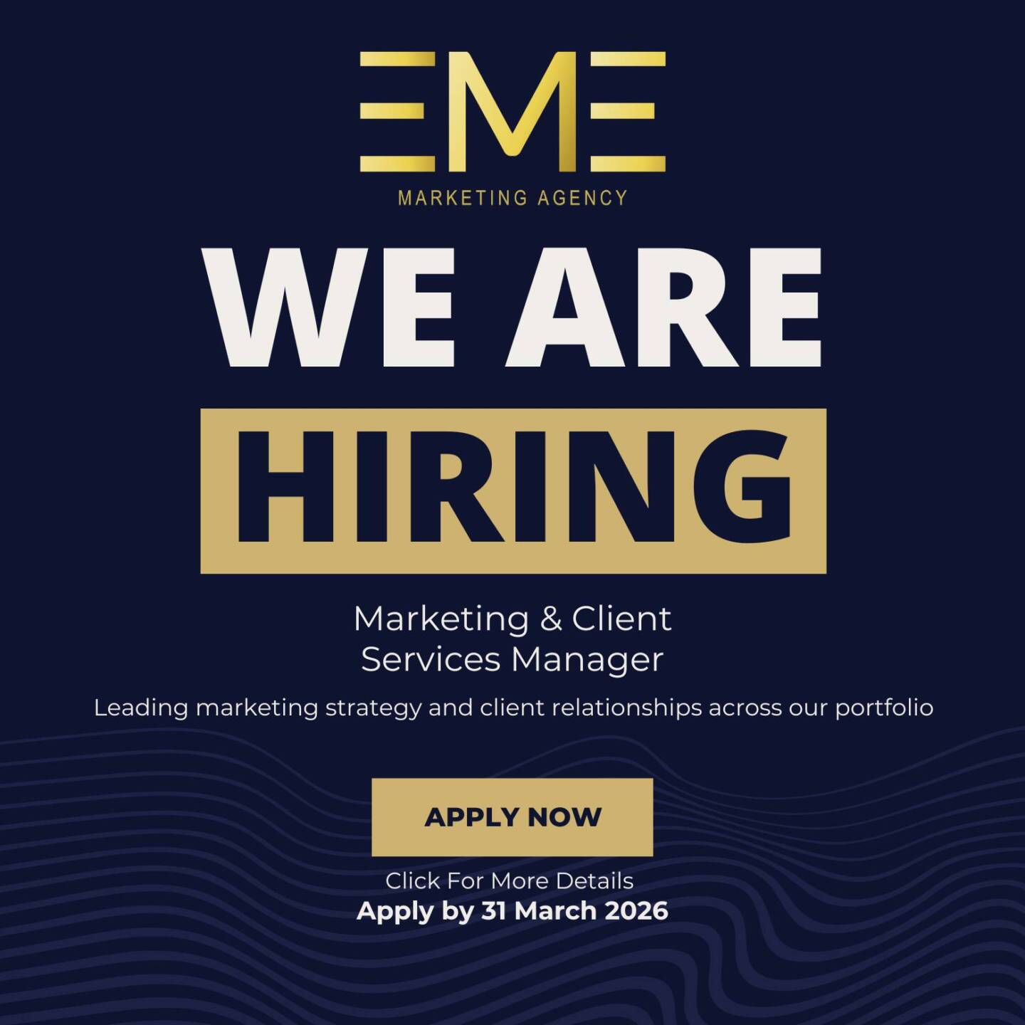 EME – Marketing Client Services Manager