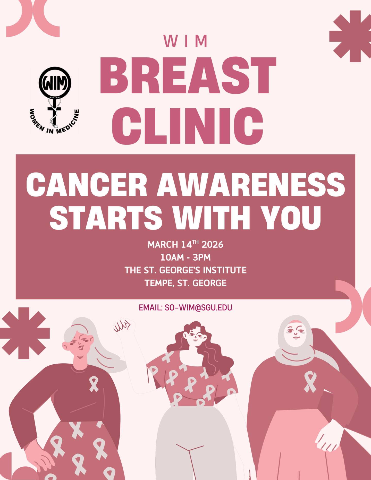 Breast exam clinic at St George’s Institute in Tempe