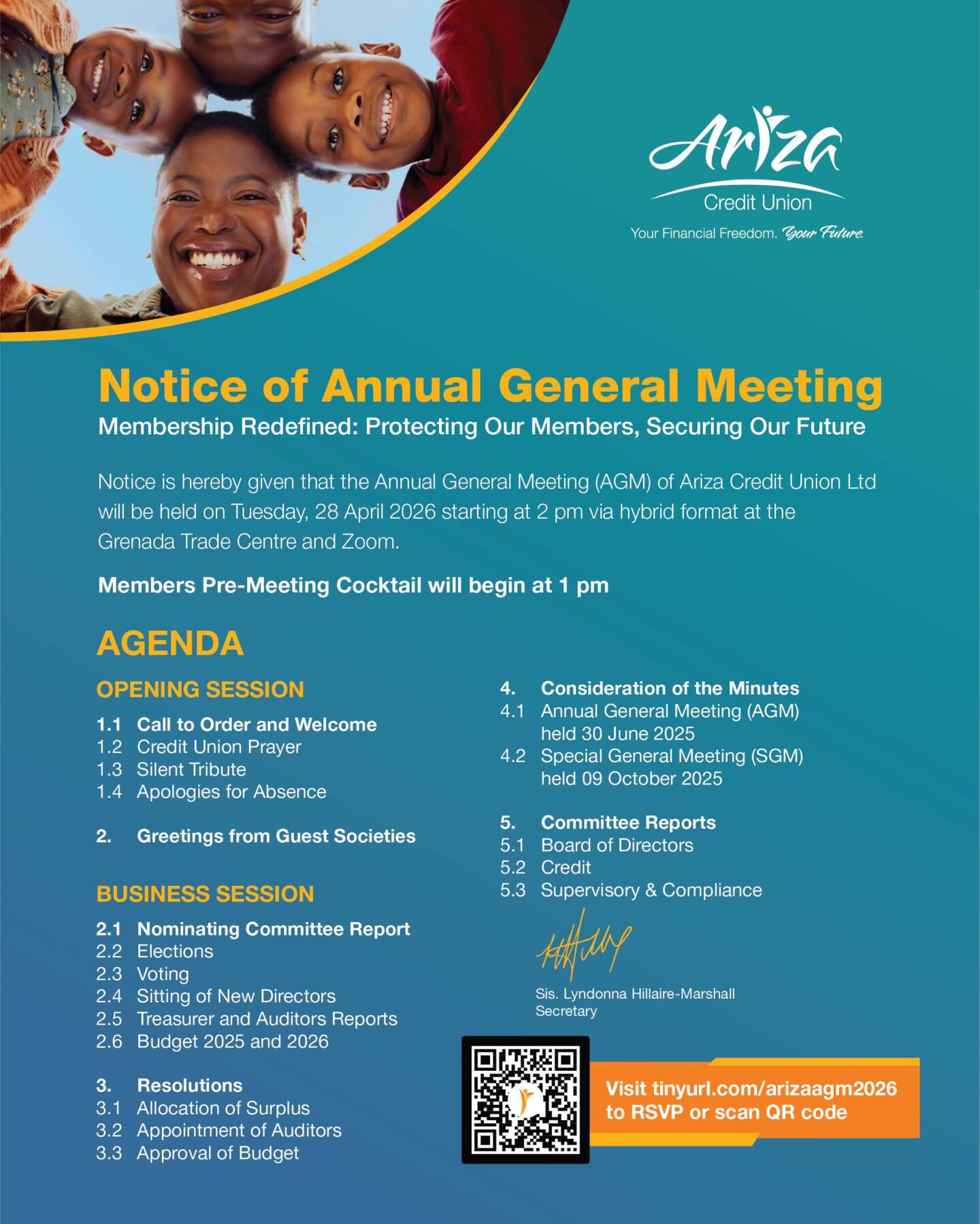 Ariza: Notice of Annual General Meeting 2026