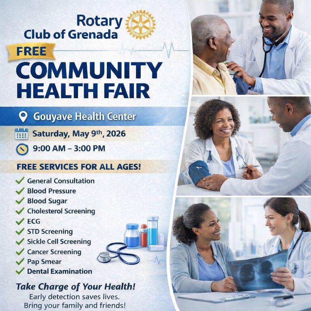 Rotary Club of Grenada expands annual free community health fair
